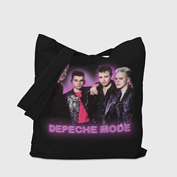 Сумка-шопер 80s Depeche Mode neon, цвет: 3D-принт