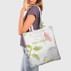 Сумка-шопер Oak leaves, цвет: 3D-принт — фото 2