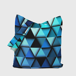 Сумка-шопер Blue triangle, цвет: 3D-принт