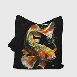Сумка-шопер Золотая рыбка моей мечты, цвет: 3D-принт