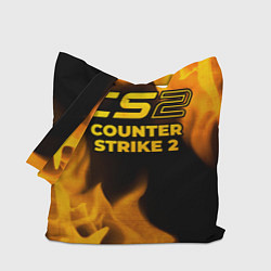 Сумка-шоппер Counter Strike 2 - gold gradient