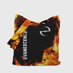 Сумка-шоппер Evanescence и пылающий огонь