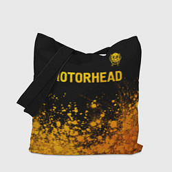 Сумка-шопер Motorhead - gold gradient: символ сверху, цвет: 3D-принт