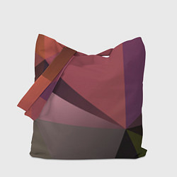 Сумка-шопер Разные треугольники и геометрия, цвет: 3D-принт