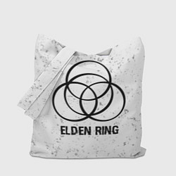 Сумка-шопер Elden Ring glitch на светлом фоне, цвет: 3D-принт