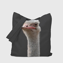 Сумка-шопер Голова страуса, цвет: 3D-принт