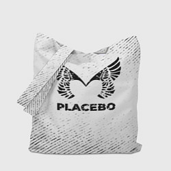 Сумка-шоппер Placebo с потертостями на светлом фоне