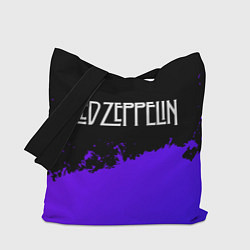 Сумка-шоппер Led Zeppelin purple grunge