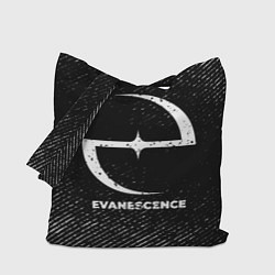 Сумка-шопер Evanescence с потертостями на темном фоне, цвет: 3D-принт