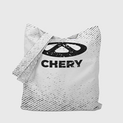 Сумка-шоппер Chery с потертостями на светлом фоне