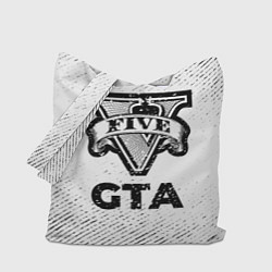 Сумка-шоппер GTA с потертостями на светлом фоне