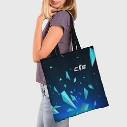 Сумка-шопер Counter-Strike 2 взрыв частиц, цвет: 3D-принт — фото 2