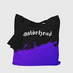 Сумка-шопер Motorhead purple grunge, цвет: 3D-принт