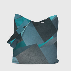Сумка-шопер Абстрактные ребристые кубы, цвет: 3D-принт