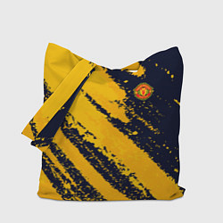 Сумка-шопер ФК Манчестер Юнайтед эмблема, цвет: 3D-принт