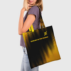 Сумка-шопер Darling in the FranXX - gold gradient: символ свер, цвет: 3D-принт — фото 2