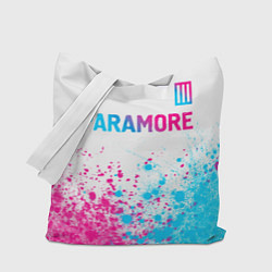 Сумка-шоппер Paramore neon gradient style: символ сверху