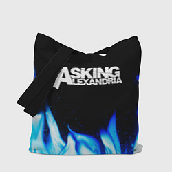 Сумка-шоппер Asking Alexandria blue fire