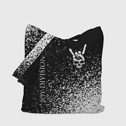 Сумка-шоппер Joy Division и рок символ на темном фоне