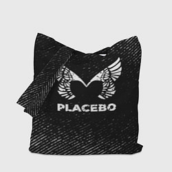 Сумка-шоппер Placebo с потертостями на темном фоне