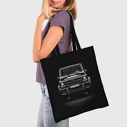 Сумка-шопер Чёрный Гелендваген, цвет: 3D-принт — фото 2