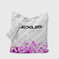 Сумка-шопер Lexus pro racing: символ сверху, цвет: 3D-принт