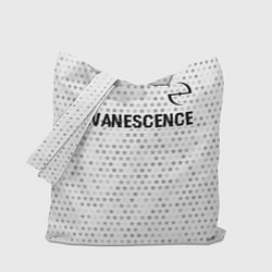 Сумка-шоппер Evanescence glitch на светлом фоне: символ сверху