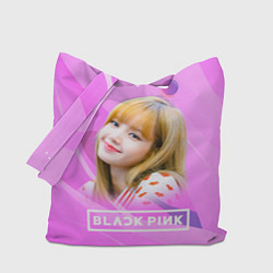 Сумка-шопер Blackpink Lisa pink, цвет: 3D-принт