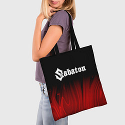 Сумка-шопер Sabaton red plasma, цвет: 3D-принт — фото 2