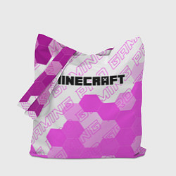 Сумка-шопер Minecraft pro gaming: символ сверху, цвет: 3D-принт