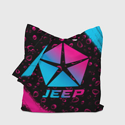 Сумка-шопер Jeep - neon gradient, цвет: 3D-принт