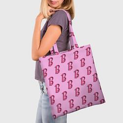 Сумка-шопер B is for Barbie, цвет: 3D-принт — фото 2