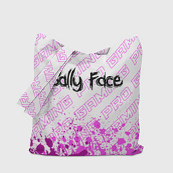 Сумка-шопер Sally Face pro gaming: символ сверху, цвет: 3D-принт