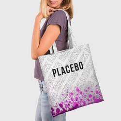 Сумка-шопер Placebo rock legends: символ сверху, цвет: 3D-принт — фото 2