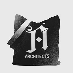Сумка-шоппер Architects glitch на темном фоне