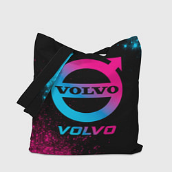 Сумка-шопер Volvo - neon gradient, цвет: 3D-принт