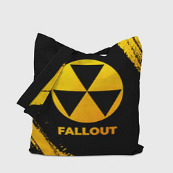 Сумка-шопер Fallout - gold gradient, цвет: 3D-принт