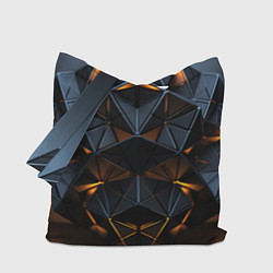 Сумка-шопер Объемные кубы, цвет: 3D-принт