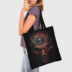Сумка-шопер Baldurs Gate 3 logo demon, цвет: 3D-принт — фото 2