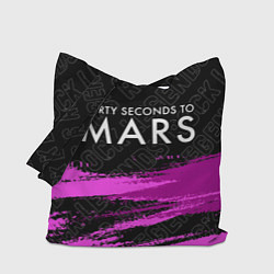 Сумка-шоппер Thirty Seconds to Mars rock legends: символ сверху