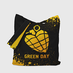 Сумка-шопер Green Day - gold gradient, цвет: 3D-принт