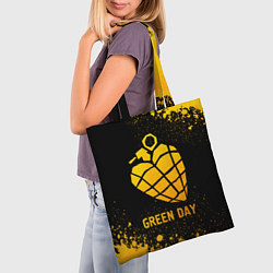 Сумка-шопер Green Day - gold gradient, цвет: 3D-принт — фото 2