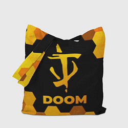 Сумка-шопер Doom - gold gradient, цвет: 3D-принт