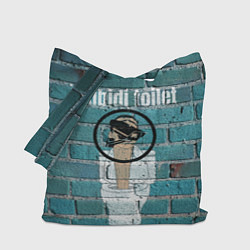 Сумка-шоппер Skibidi toilet Graffiti