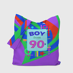 Сумка-шопер Мальчик из 90-х, цвет: 3D-принт