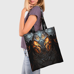 Сумка-шопер Огненный доспех рыцаря Dark Souls, цвет: 3D-принт — фото 2