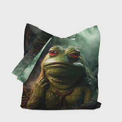Сумка-шопер Большая жаба Пепе, цвет: 3D-принт