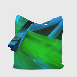 Сумка-шоппер Blue green abstract