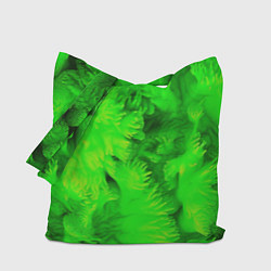 Сумка-шопер Green abstract texture, цвет: 3D-принт