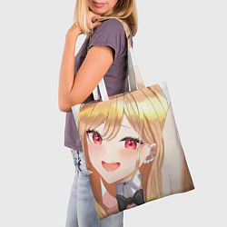 Сумка-шопер Эта фарфоровая кукла влюбилась Марин Китагава, цвет: 3D-принт — фото 2